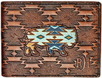 Red Dirt Hat Co Southwest Buffalo Inlay Bifold Wallet