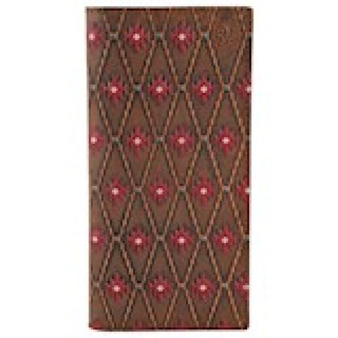 Red Dirt Hat Co Red Southwest Pattern Rodeo Wallet