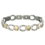 Silver Horseshoe Duet Magnetic Bracelet