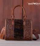 Trinity Ranch Cowhide Tooled Bag