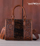 Trinity Ranch Cowhide Tooled Bag