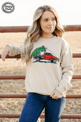 Cake Wagon Christmas Sweatshirt