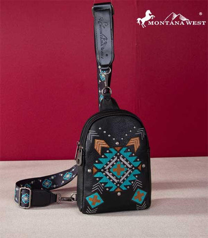Montana West Aztec Sling Bag