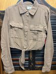 Kimes Ranch Women's Taupe Torrean Tie-Up Top