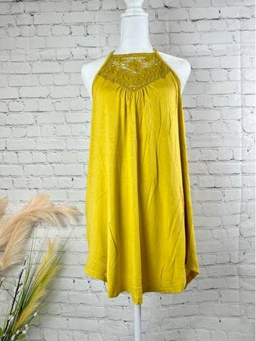 Backless in Beaumont Top-Mustard L Backless in Beaumont Top-Mustard L