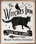 Witches Inn Stay For A Spell Cat-White