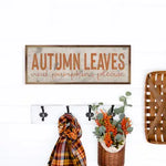 Autumn Leaves Orange On White