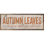 Autumn Leaves Orange On White