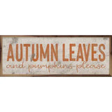 Autumn Leaves Orange On White