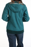 Cinch Women's Teal Bonded Hoodie