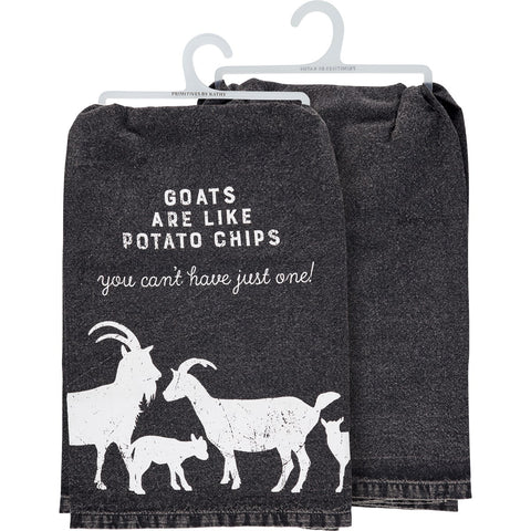 Dish Towel- Goats are Like Potato Chips