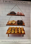 3-Tier Christmas Tree Server with Gold Hardware