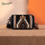 Wrangler Black Southwestern Knitted Mini Crossbody/Wallet