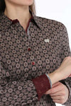 Cinch Women’s Black Geo Print Shirt