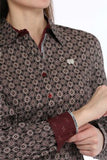 Cinch Women’s Black Geo Print Shirt