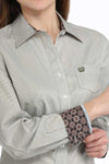 Cinch Women’s Olive & White Stripe Shirt