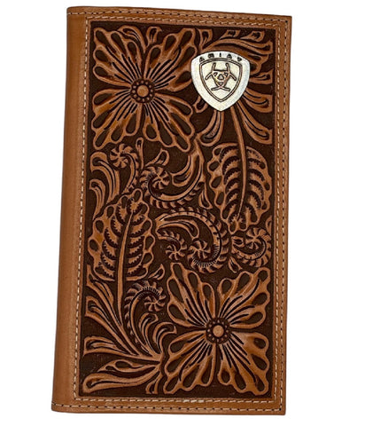 Ariat Logo Floral Rodeo Wallet