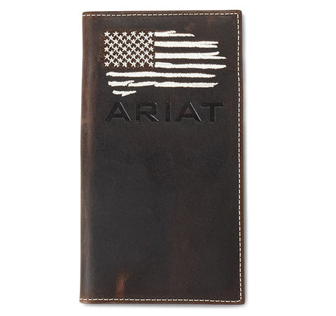 Ariat Distressed American Flag Rodeo Wallet