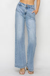 Risen High Rise Wide Leg Light Wash