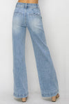 Risen High Rise Wide Leg Light Wash