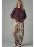 Boho Patchwork Wide Leg Pants