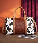 Montana West Tooled Collection Duffle Bag - Brown