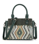 Montana West Tooled Aztec Collection Tote/Crossbody