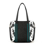 Montana West Tooled Collection Concealed Carry Tote/Crossbody - Black