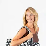 Western Cow Print Quilted Duffle Bag
