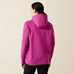 Ariat Rebar Graphic Hoodie- Willow/Maui Blue