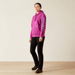 Ariat Rebar Graphic Hoodie- Willow/Maui Blue