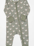 Sage Chicken Bamboo Baby Zippy