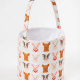 Watercolor Little Piggies Easter Basket