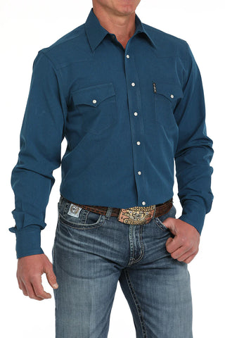 Cinch Men's Blue Modern Fit Shirt