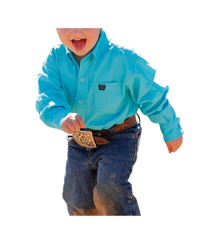 Cinch Infant Boys Turquoise Shirt