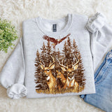 Vintage Hunting Deer Graphic Sweatshirt