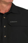Cinch Men’s Black Ripstop Shirt