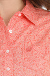 Cinch Women’s Coral Floral Print Shirt