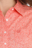 Cinch Women’s Coral Floral Print Shirt