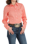 Cinch Women’s Coral Floral Print Shirt