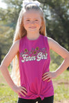 Cruel Girl's Pink "Farm Girl" Tank Top