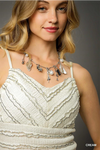 Textured Ruffle Trim Smocked Cami
