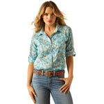 Ariat Women's Ventek Blue Paisley Shirt