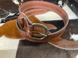 Brown with Double Row Stitched Belt
