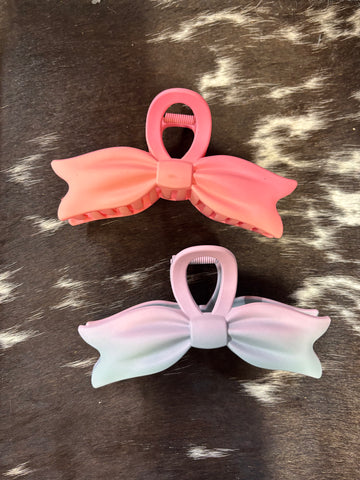 Bow Hair Claw Clips