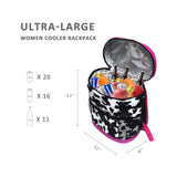 Cow Print Backpack Cooler