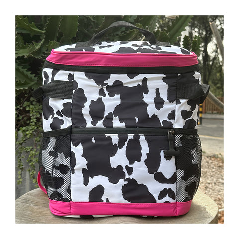 Cow Print Backpack Cooler