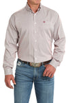 Cinch Men's Pink Striped Tencel Shirt