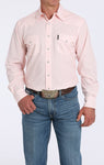 Cinch Men's Pink Geo Print Shirt