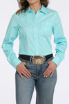 Cinch Women's Solid Turquoise Shirt